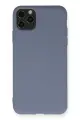 Newface Apple iPhone 11 Pro Max Kılıf Nano içi Kadife Silikon - Gri