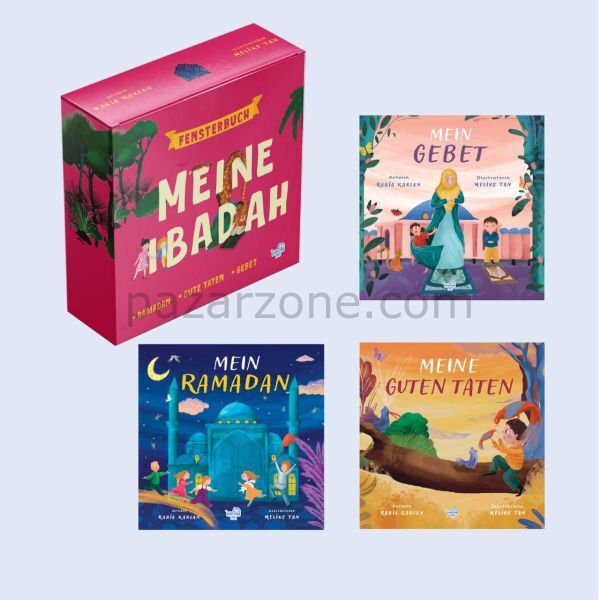 Meıne Ibadah ''Almanca Benim İçin Seti'' 3 Pencereli Kitap