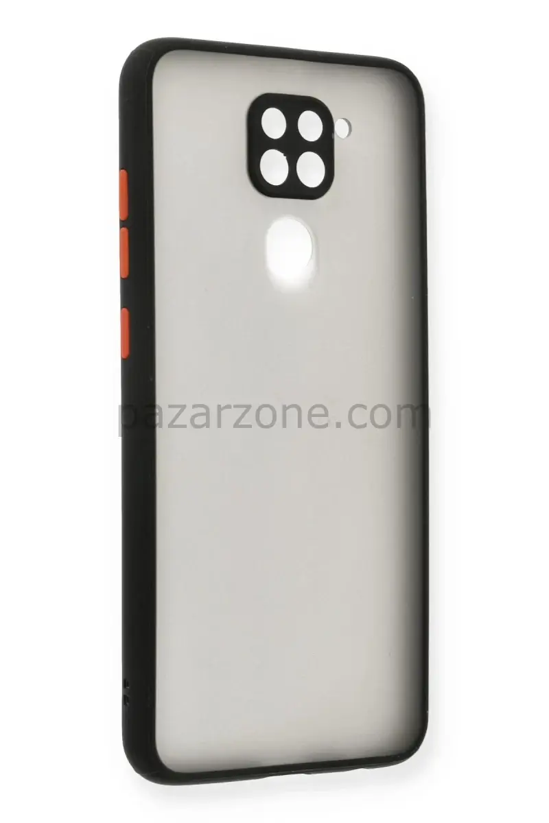 Newface Xiaomi Redmi Note 9 Kılıf Montreal Silikon Kapak - Siyah