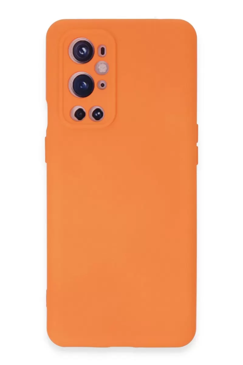 Newface One Plus 9 Pro Kılıf Nano içi Kadife Silikon - Turuncu