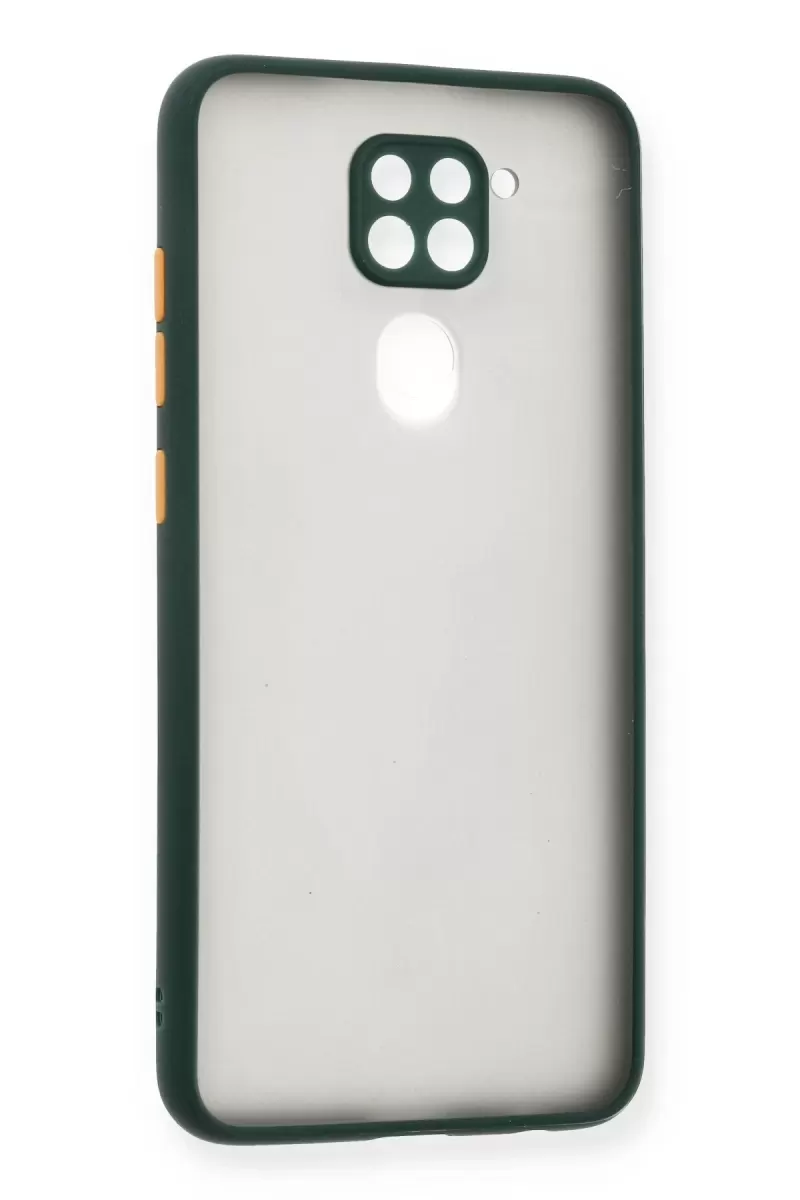 Newface Xiaomi Redmi Note 9 Kılıf Montreal Silikon Kapak - Yeşil