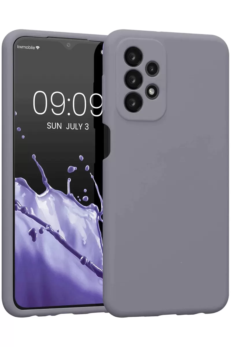 Newface Samsung Galaxy A23 4G Kılıf First Silikon - Gri