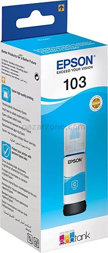 EPSON T00S24A 103 Cyan Mavi Şişe Mürekkep L1210/3210/3250-51/5290