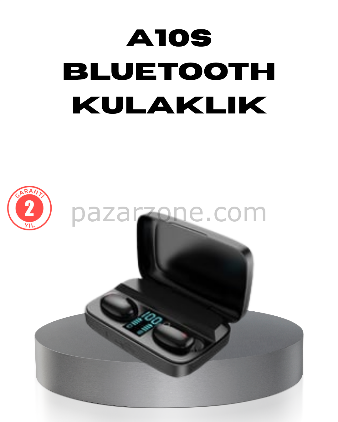 A10s TWS Bluetooth 5.0 Kulaklık – Powerbank’li Şarj Kutusu, Dokunmatik Kontrol, Gerçek Stereo