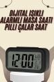 Dijital Masa Saati Termometreli Takvim Çalar Saat Led Ekran Pilli