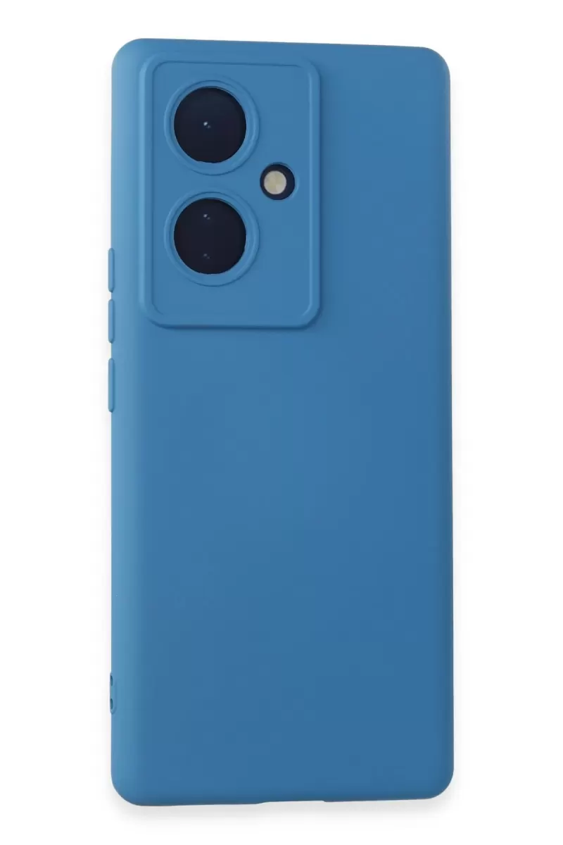 Newface Vivo V29 Lite Kılıf Nano içi Kadife Silikon - Mavi