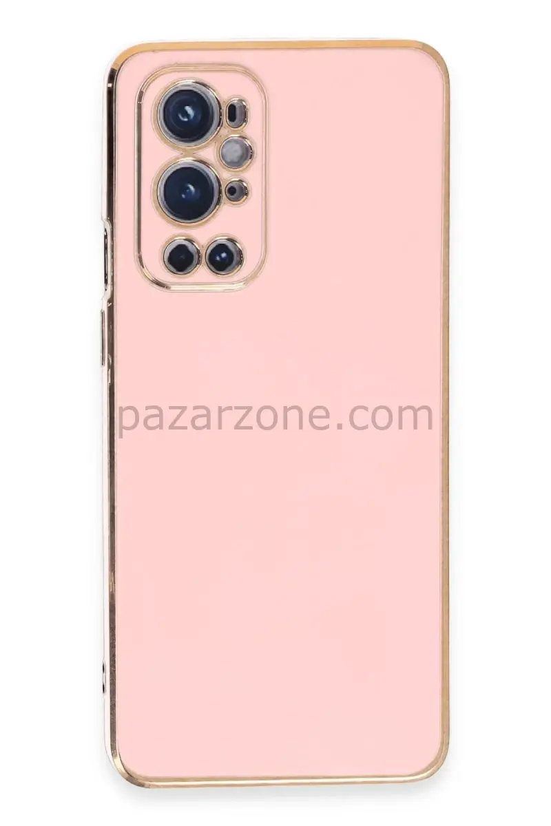 Newface One Plus 9 Pro Kılıf Volet Silikon - Pembe