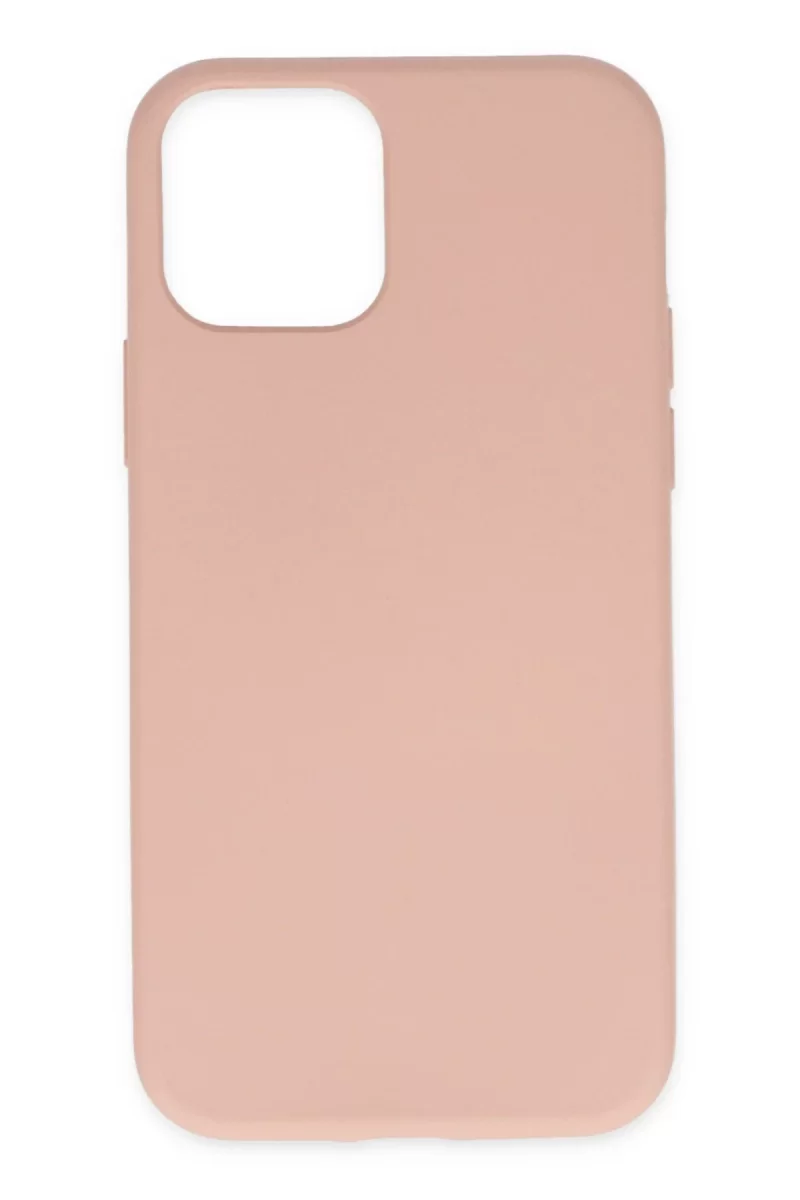 Newface Apple iPhone 11 Pro Max Kılıf Nano içi Kadife Silikon - Pudra