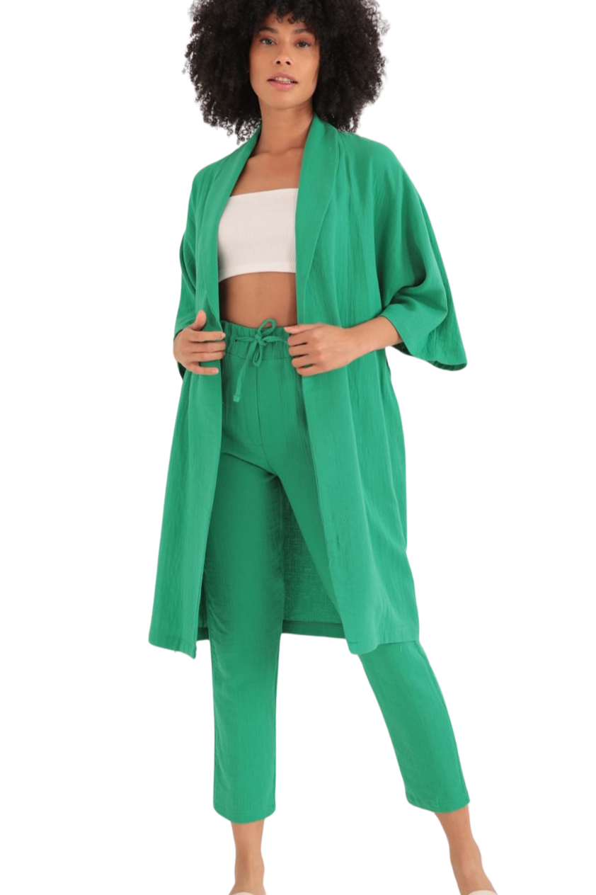 Kimono Üst-Yeşil
