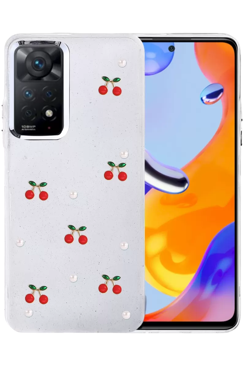 Newface Xiaomi Redmi Note 11 Pro Fiyonk Desenli Kapak - Desen 9