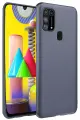 Newface Samsung Galaxy M31 Kılıf Nano içi Kadife Silikon - Gri