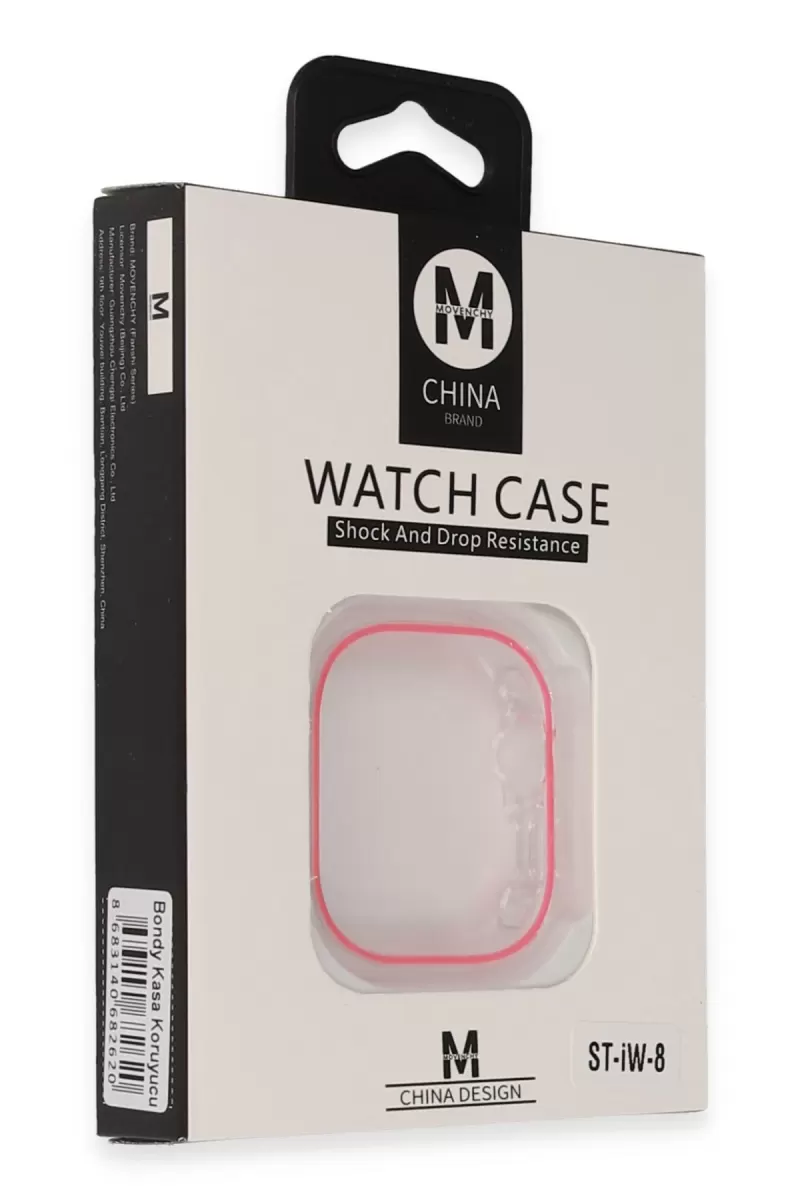 Movenchy Apple Watch Ultra 49mm Bondy Kasa Koruyucu - Pembe