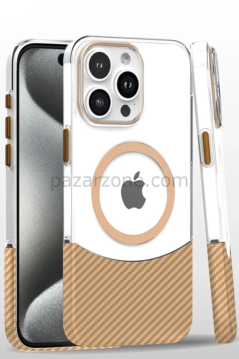 Joko Apple iPhone 16 Pro Carbon Puzzle Magsafe Kapak - Desert