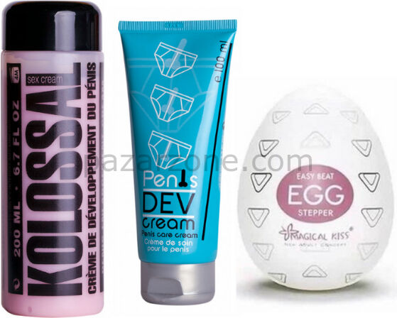 Ozzy Store Egg Stepper Mastürbatör ve Kolossal Krem ve PenisDevelopment Cream