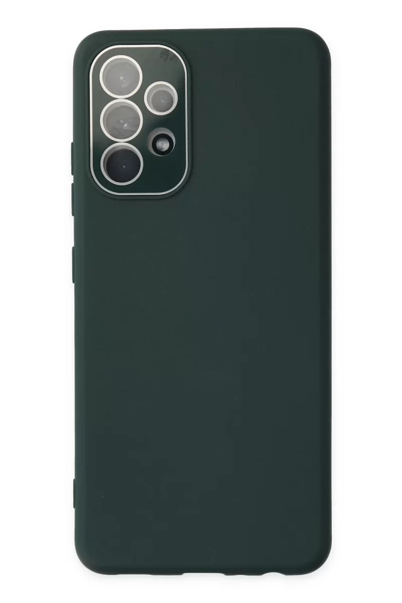 Newface Samsung Galaxy A53 5G Kılıf Lansman Glass Kapak - Koyu Yeşil