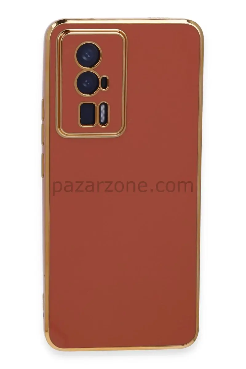 Newface Xiaomi Poco F5 Pro Kılıf Volet Silikon - Kırmızı