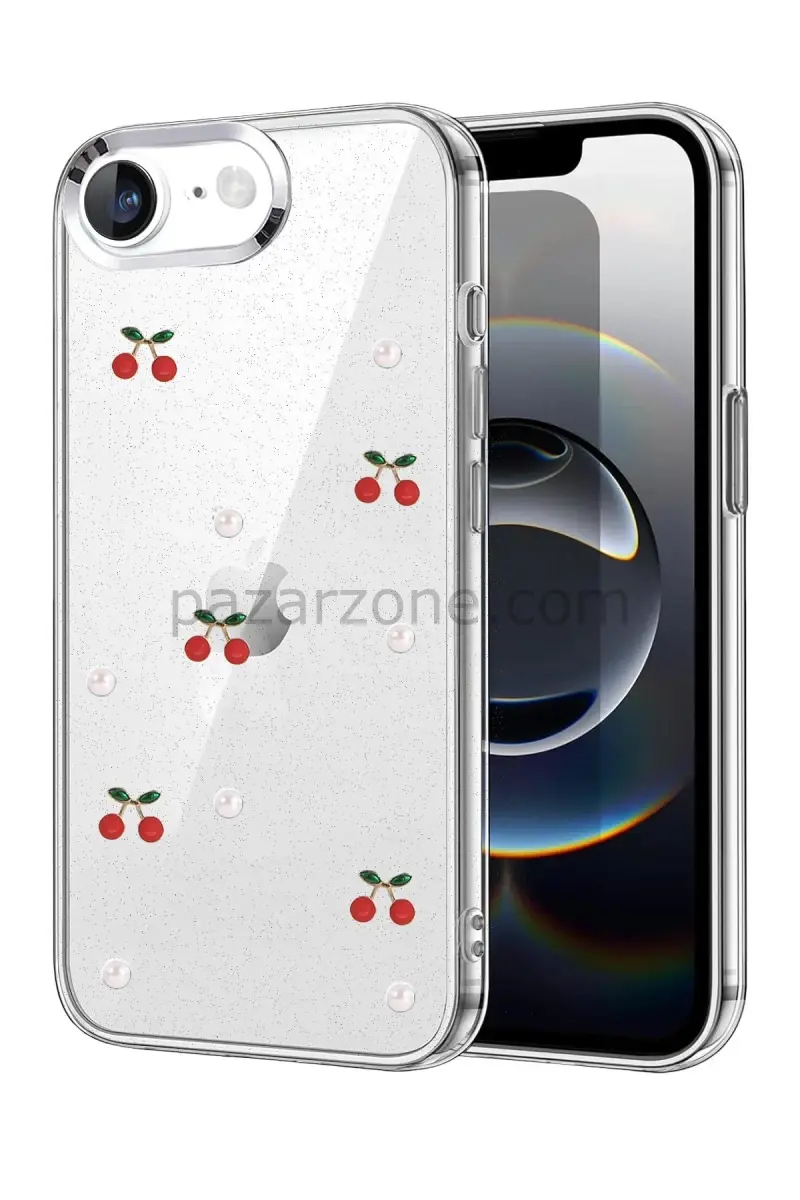 Newface Apple iPhone 16E Fiyonk Desenli Kapak - Desen 9