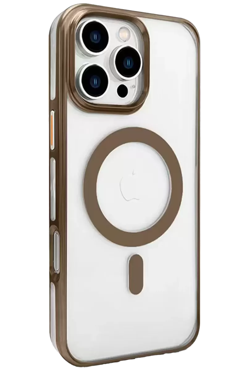 Joko Apple iPhone 16 Pro Gleam PC Sert Magsafe Kılıf - Kahverengi