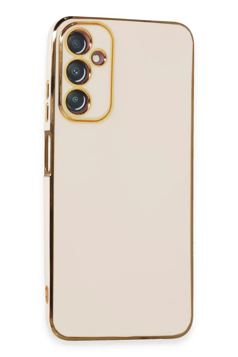 Newface Samsung Galaxy A05S Kılıf Volet Silikon - Beyaz