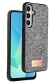 Onegif Samsung Galaxy A36 Bright Simli Kapak - Gümüş