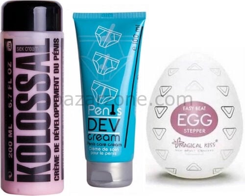 Ozzy Store Egg Stepper Mastürbatör ve Kolossal Krem ve PenisDevelopment Cream