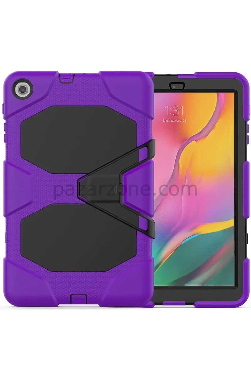 Newface Samsung Galaxy T510 Tab A 10.1 Kılıf Griffin Tablet Kapak - Mor