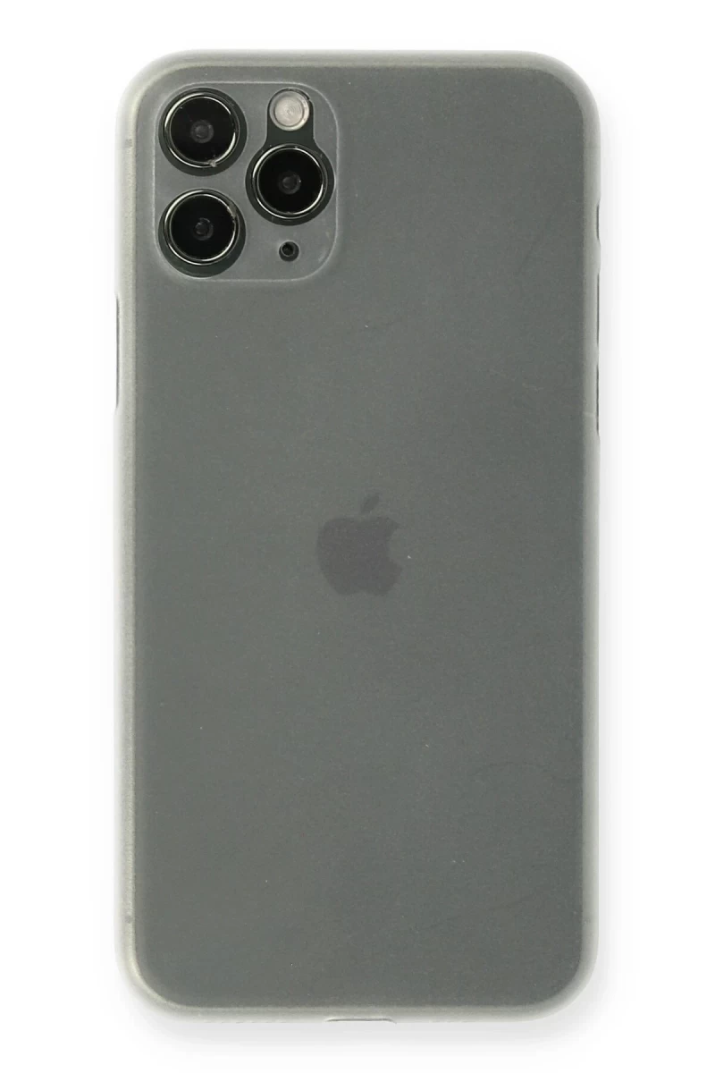 Newface Apple iPhone 11 Pro Max Kılıf PP Ultra İnce Kapak - Beyaz