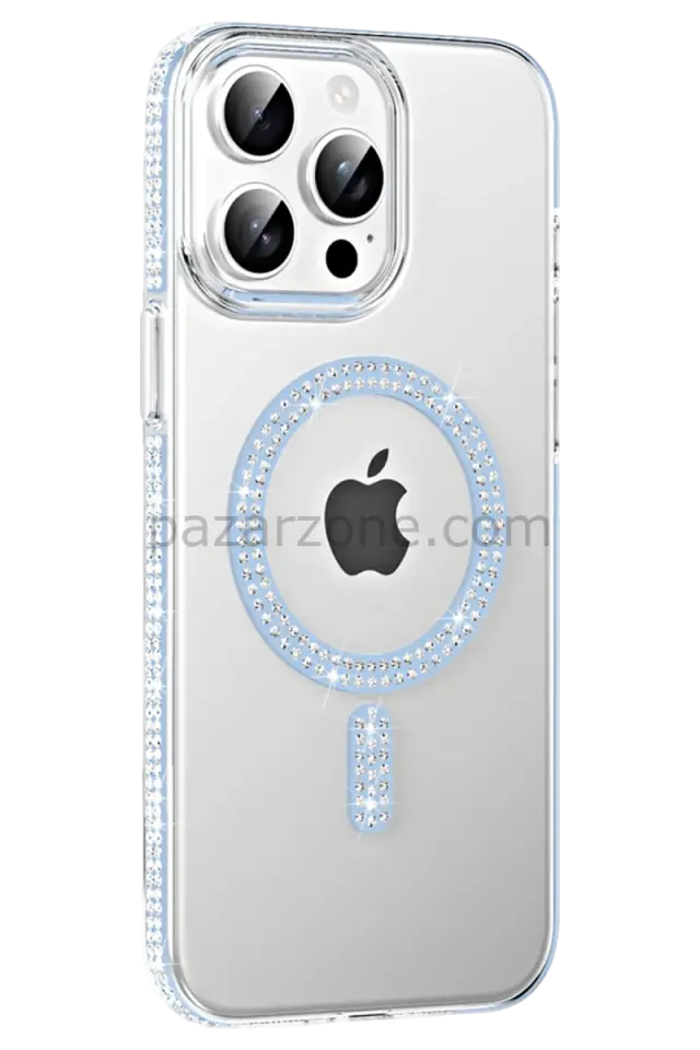 Joko Apple iPhone 14 Pro Max Move Taşlı Magsafe Kapak - Mavi
