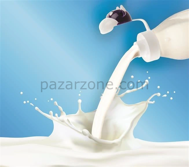 İnek Tasarımlı Sevimli Cam Suluk - Süt Şişesi 1000 Ml