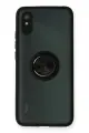 Newface Xiaomi Redmi 9A Kılıf Montreal Yüzüklü Silikon Kapak - Siyah