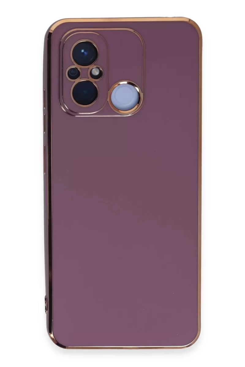 Newface Xiaomi Redmi 12C Kılıf Volet Silikon - Mor