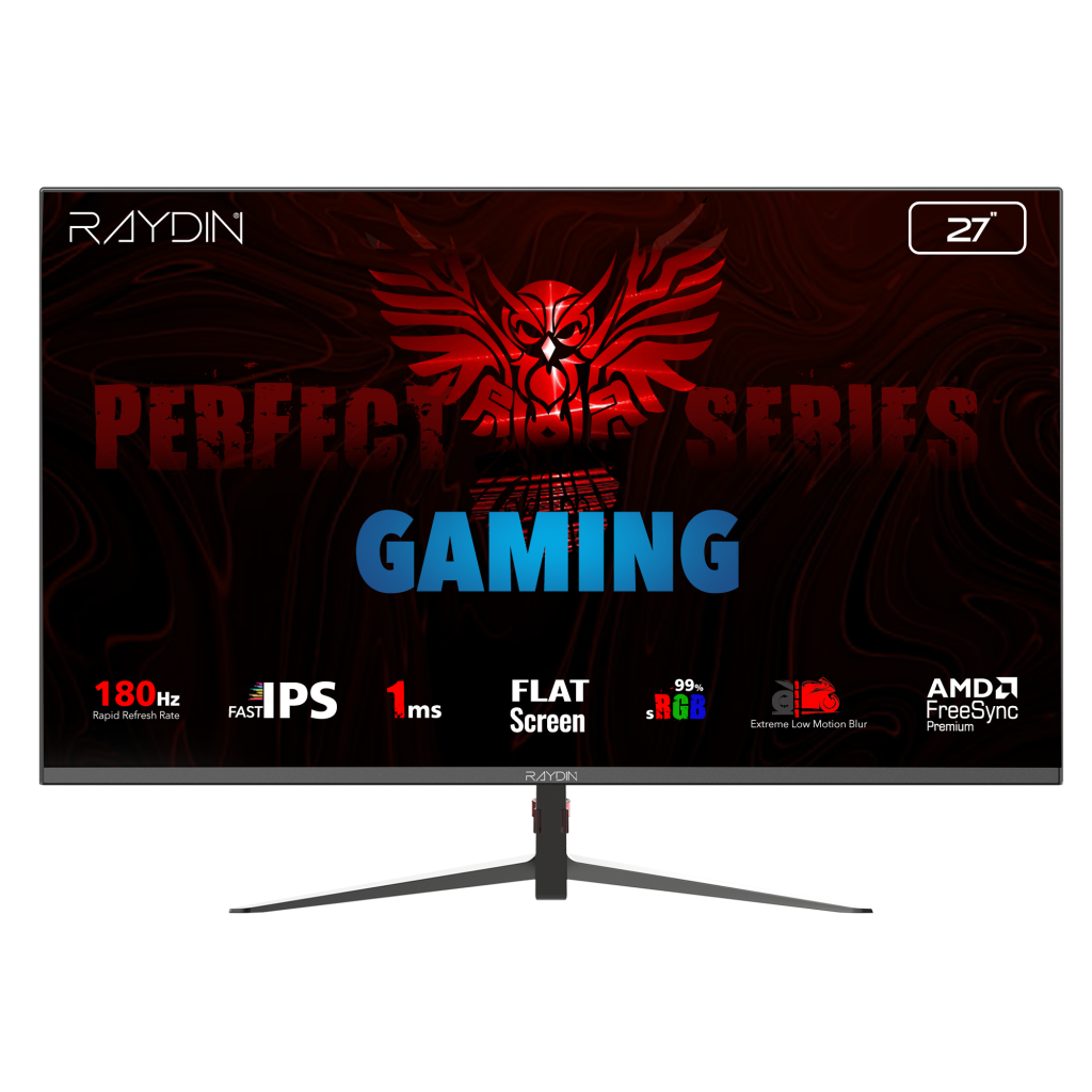 RAYDIN MM27DFI-180HZ, 27", 1ms, 180Hz, Full HD, HDMI, DP, IPS LED, Flat, Frameless, FreeSync Gaming Monitör