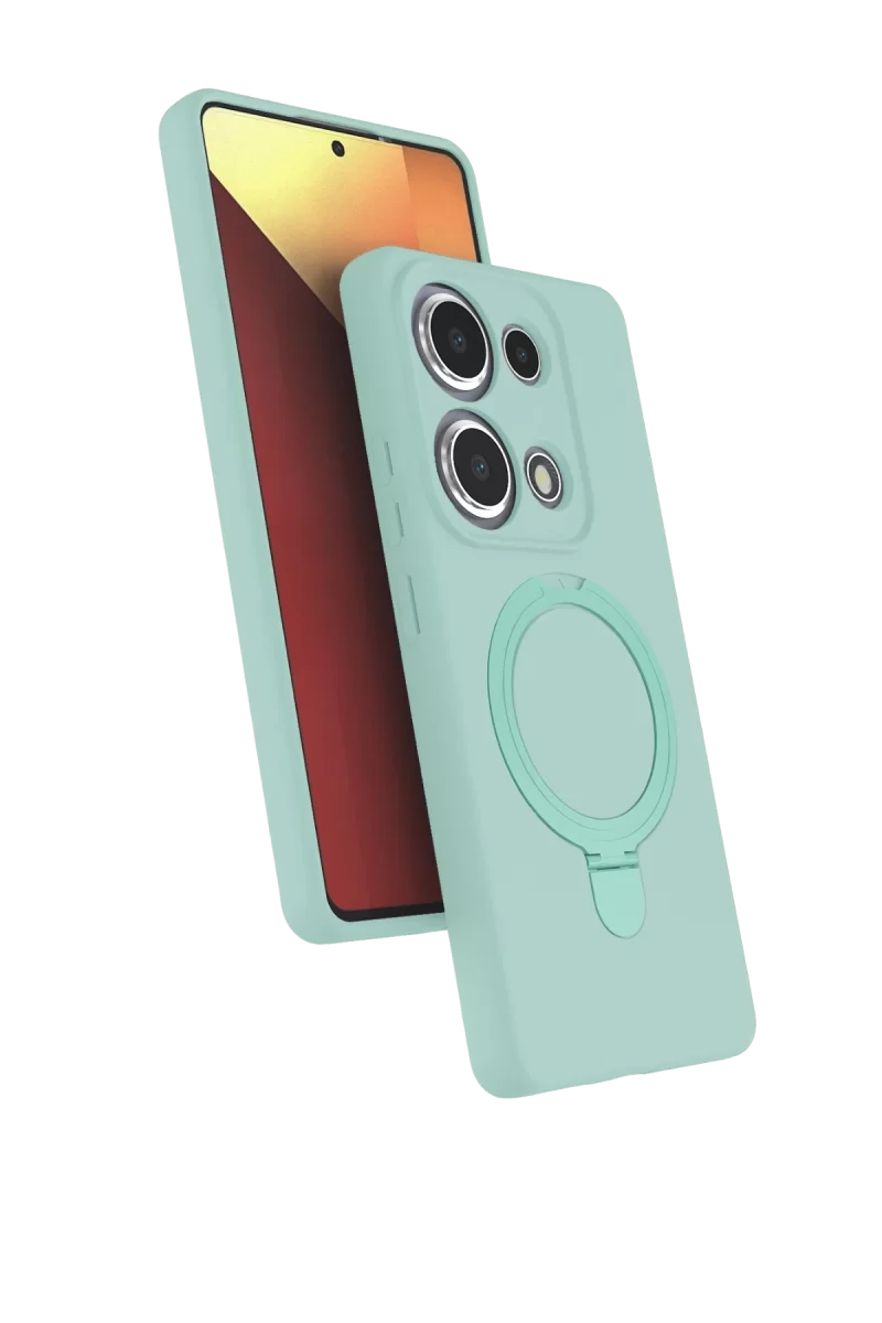 Newface Xiaomi Redmi Note 13 Pro 4G Regal Magsafe Standlı Kapak - Su Yeşili