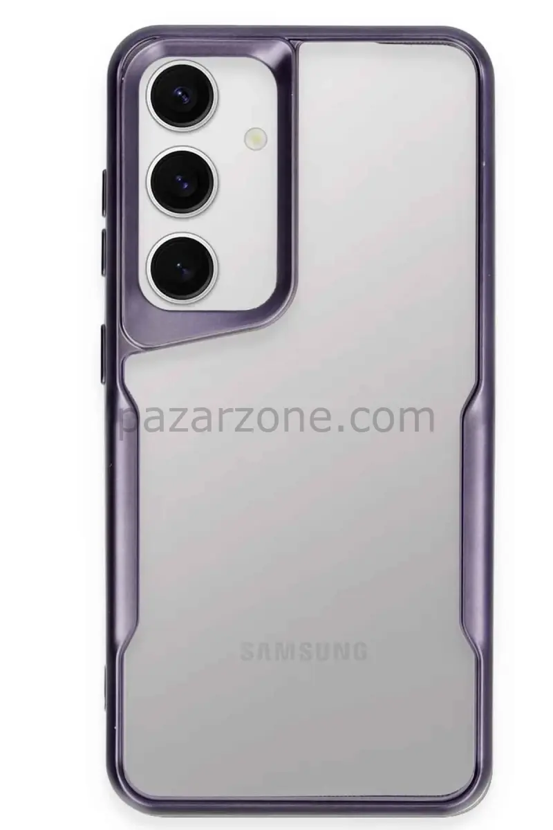 Newface Samsung Galaxy S24 Kılıf Boyi Silikon Kapak - Derin Mor