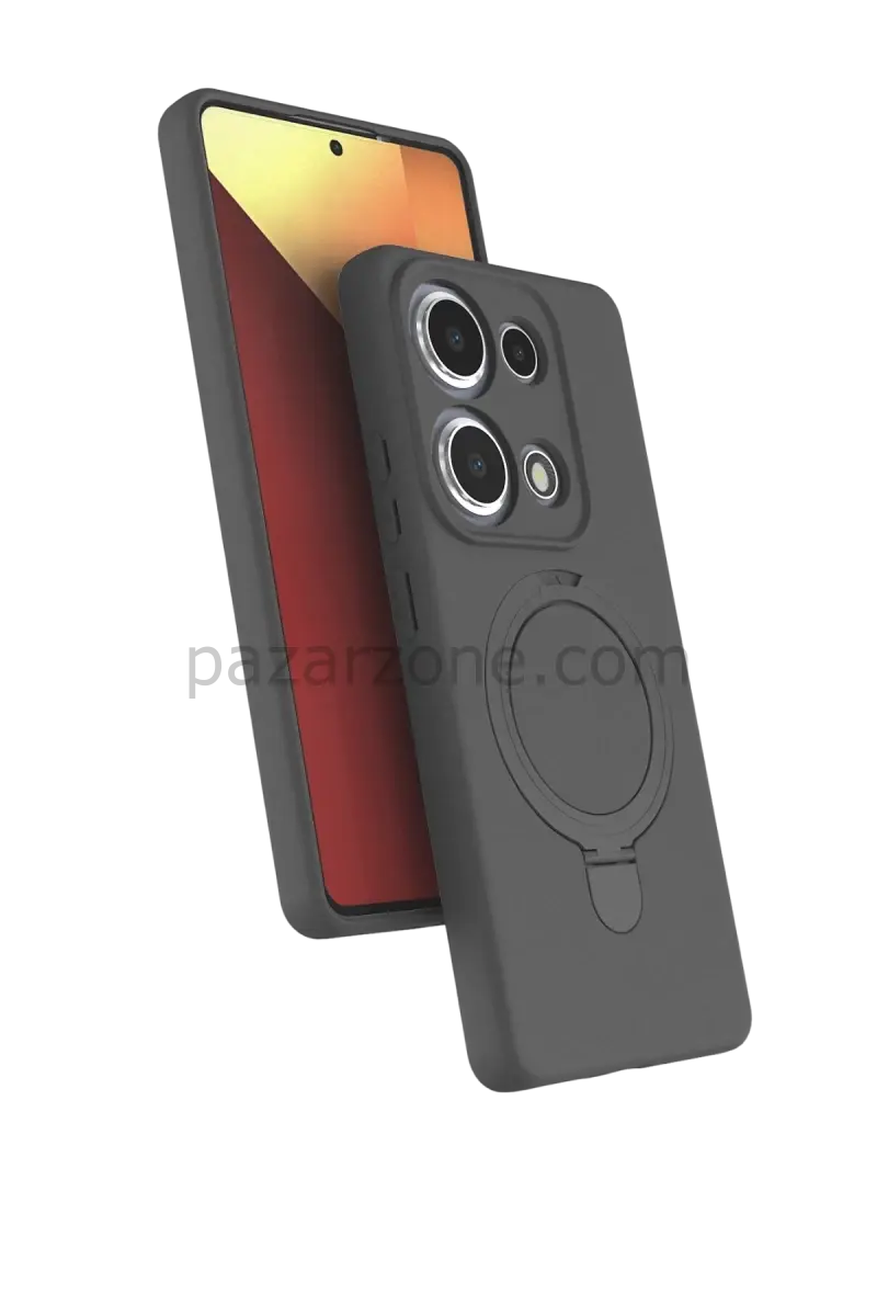 Newface Xiaomi Redmi Note 13 Pro 4G Regal Magsafe Standlı Kapak - Titan Gri