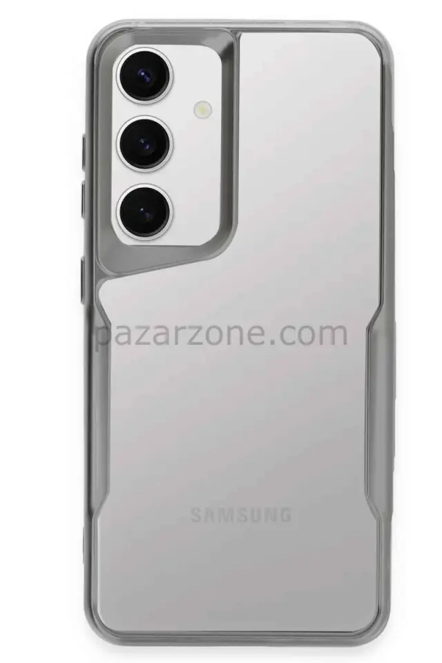 Newface Samsung Galaxy S24 Kılıf Boyi Silikon Kapak - Gümüş