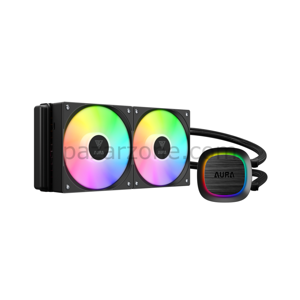 GAMDIAS AURA GL240 V2, 240mm, RGB, 2 Fanlı, CPU Sıvı Soğutma