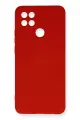 Newface Oppo A15 Kılıf Nano içi Kadife Silikon - Kırmızı
