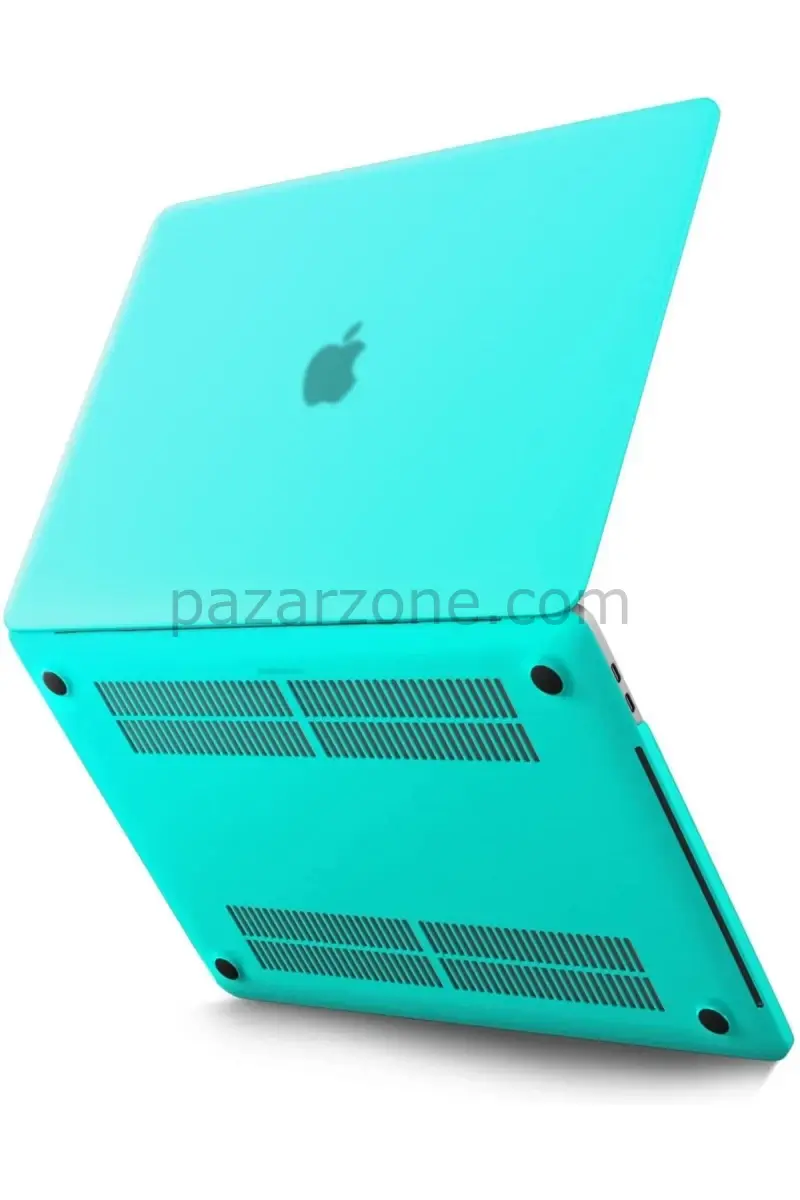 Newface Apple Macbook Pro 13 2020 Macbook Buzlu Kapak - Yeşil