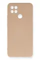 Newface Oppo A15 Kılıf Nano içi Kadife Silikon - Pudra
