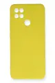 Newface Oppo A15 Kılıf Nano içi Kadife Silikon - Sarı