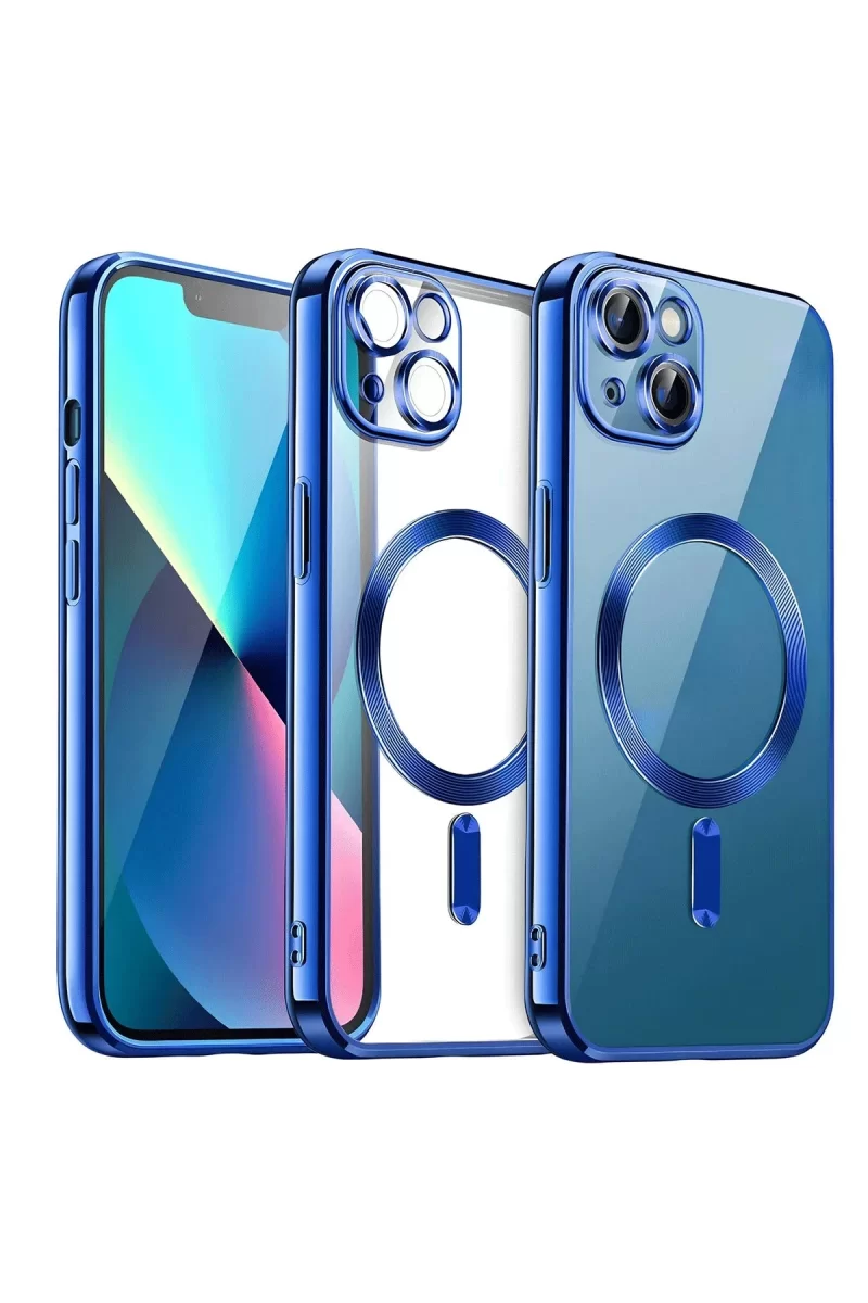 Newface Apple iPhone 13 Kılıf Kross Magneticsafe Kapak - Lacivert