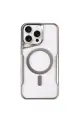 Newface Apple iPhone 14 Pro Kılıf Boyi Magsafe Silikon Kapak - Gümüş