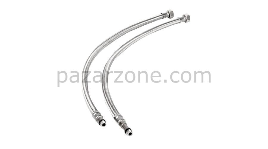 Batarya Flex Hortum 3/8-M10 80 cm Kısa Uç