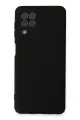 Newface Samsung Galaxy A22 Kılıf Nano içi Kadife Silikon - Siyah