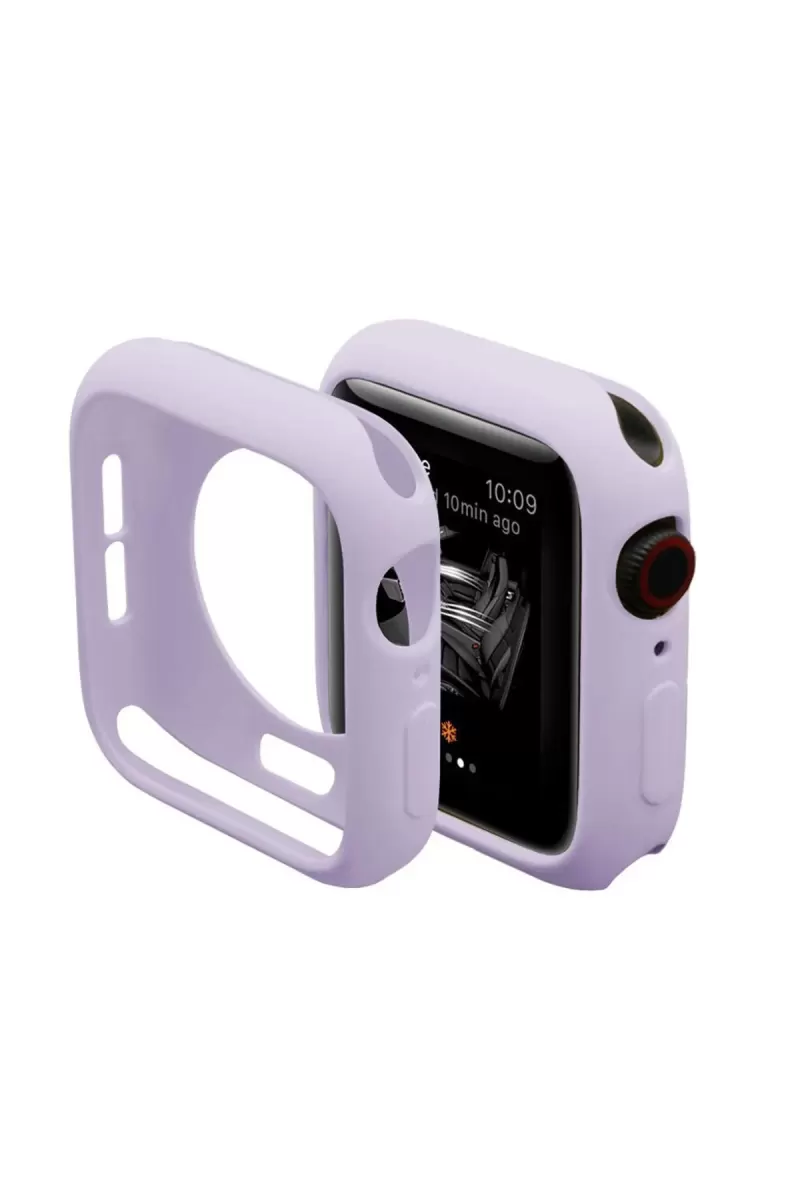 Newface Apple Watch 44mm Silikon Alt Kasa - Lila