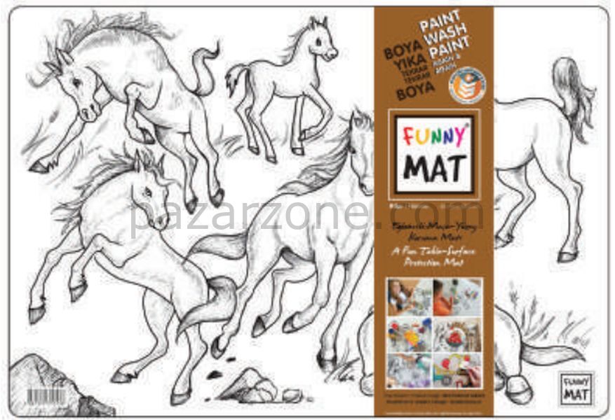 Funny Mat - Atlar 33,5x48cm