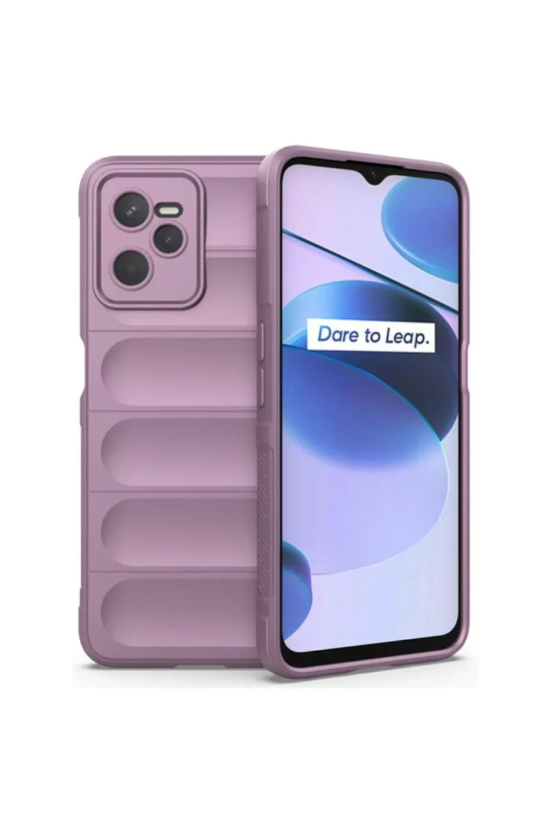 Newface Realme C35 Kılıf Optimum Silikon - Mor
