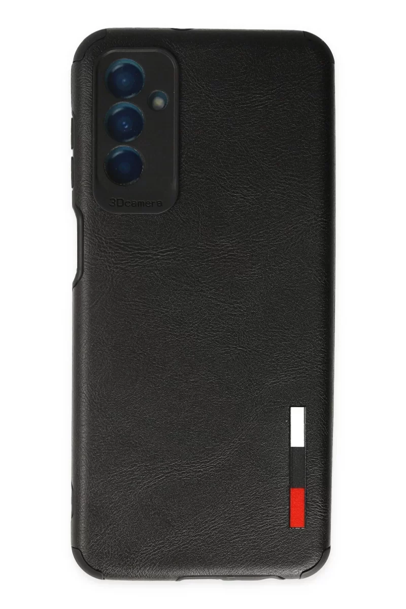 Newface Samsung Galaxy M13 Kılıf Loop Deri Silikon - Siyah