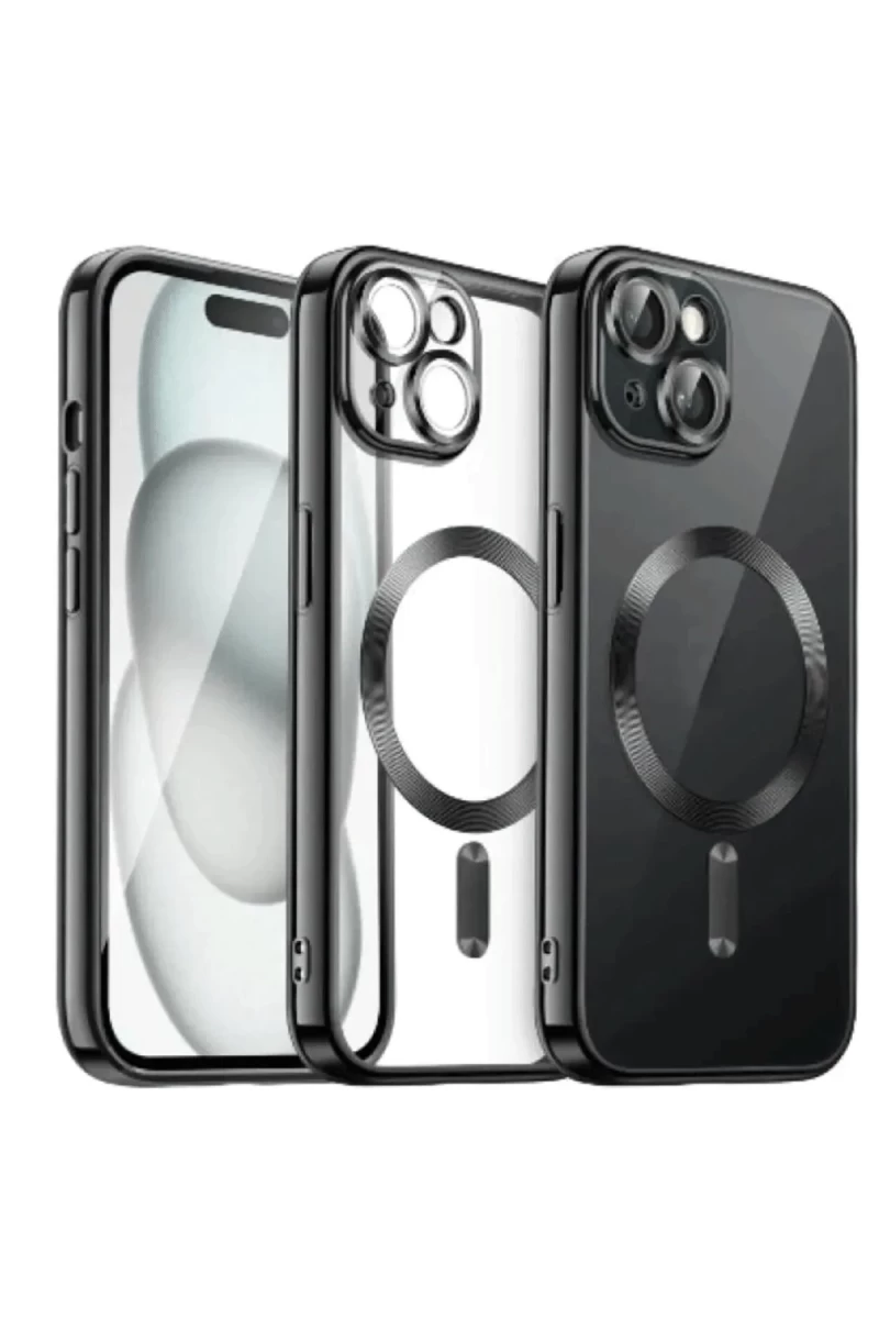 Newface Apple iPhone 13 Kılıf Kross Magneticsafe Kapak - Siyah